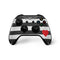 Black And White Striped Heart Xbox One X Controller Skin