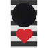 Black And White Striped Heart Xbox Series S Skins