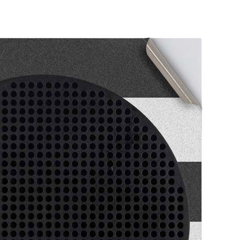 Black And White Striped Heart Xbox Series S Console Skin