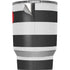 Black And White Striped Heart Yeti 20oz Tumbler Skin