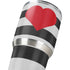 Black And White Striped Heart Yeti 30oz Rambler Tumbler Skin