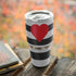 Black And White Striped Heart Yeti 30oz Rambler Tumbler Skin
