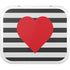 Black And White Striped Heart YETI Roadie 24 Hard Cooler Skin