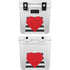 Black And White Striped Heart YETI Roadie 24 Hard Cooler Skin