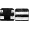 Black and White Striped Marble Nintendo 2DS Skin