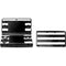 Black and White Striped Marble 3DS (2011) Skin