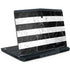 Black and White Striped Marble Dell Alienware Skin