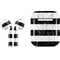 Black and White Striped Marble Apple AirPods 2 Skin