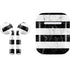 Black and White Striped Marble Apple AirPods 2 Skin
