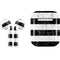 Black and White Striped Marble Apple AirPods Skin