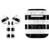 Black and White Striped Marble Apple AirPods Skin