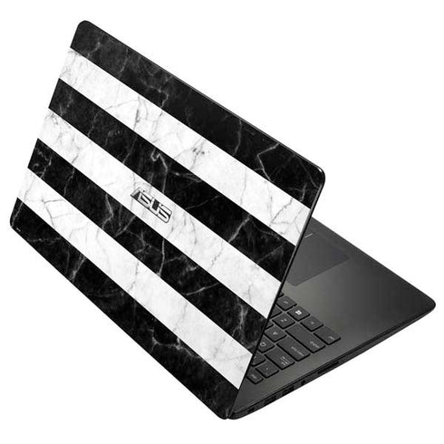 Black and White Striped Marble Asus X502CA 15.6 Skin