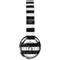 Black and White Striped Marble Beats Solo 2 Wired Skin