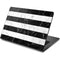 Black and White Striped Marble Dell Chromebook Skin