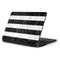 Black and White Striped Marble Samsung Chromebook Skin