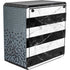 Black and White Striped Marble Cooler Master MasterBox Q300L Mini Tower Skin