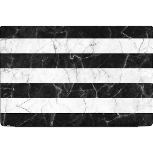 Black and White Striped Marble Dell Vostro Skin