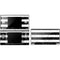Black and White Striped Marble DS Lite Skin