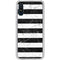 Black and White Striped Marble Galaxy A10e Clear Case