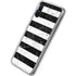 Black and White Striped Marble Galaxy A10e Clear Case