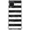 Black and White Striped Marble Galaxy A12 Clear Case