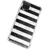 Black and White Striped Marble Galaxy A12 Clear Case