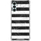 Black and White Striped Marble Galaxy A13 5G Clear Case
