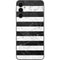 Black and White Striped Marble Galaxy A14 5G Skin