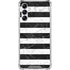 Black and White Striped Marble Galaxy A15 5G Clear Case