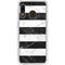 Black and White Striped Marble Galaxy A20 Clear Case