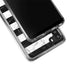 Black and White Striped Marble Galaxy A21 Clear Case