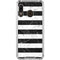 Black and White Striped Marble Galaxy A30 Clear Case