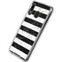 Black and White Striped Marble Galaxy A30 Clear Case