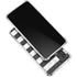 Black and White Striped Marble Galaxy A32 5G Clear Case