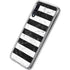 Black and White Striped Marble Galaxy A50 Clear Case