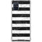 Black and White Striped Marble Galaxy A51 5G Clear Case