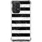 Black and White Striped Marble Galaxy A52 5G Clear Case