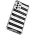 Black and White Striped Marble Galaxy A53 5G Clear Case