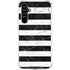 Black and White Striped Marble Galaxy A54 5G Clear Case