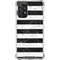 Black and White Striped Marble Galaxy A72 5G Clear Case