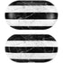 Black and White Striped Marble Galaxy Buds Plus Skin