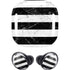 Black and White Striped Marble Galaxy Buds Pro Skin