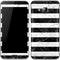 Black and White Striped Marble Galaxy J3 Skin