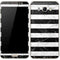 Black and White Striped Marble Galaxy J7 Skin