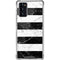 Black and White Striped Marble Galaxy Note20 5G Clear Case