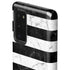 Black and White Striped Marble Galaxy Note20 5G Pro Case