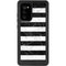 Black and White Striped Marble Galaxy Note20 5G Waterproof Case