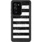 Black and White Striped Marble Galaxy Note20 Ultra 5G Waterproof Case
