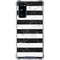 Black and White Striped Marble Galaxy S20 FE Clear Case