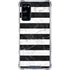 Black and White Striped Marble Galaxy S20 FE Clear Case